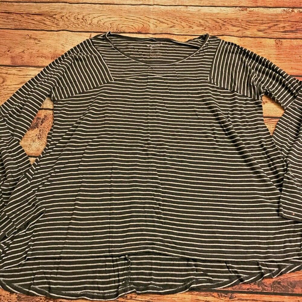 Arizona Jean Company Girl’s Black White Striped Shirt Kids Youth Size 14.5-16.5